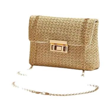 Imagem de Bolsa Transversal Feminina Estilosa Com Alça De Corrente Para Looks Do