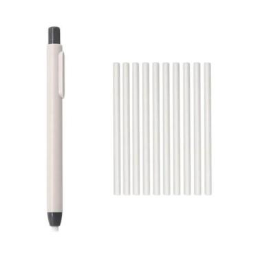 Imagem de Kit De 11 Borrachas Em Formato De Caneta Com 4 Cores E Refil Branco Pa