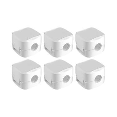 Imagem de 12/6 Peças Organizadores Magnéticos De Cabos, Suporte De Fio Montado N