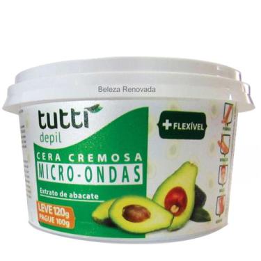 Imagem de Cera Micro-ondas Cremosa depilação corporal 120g Tutti Depil