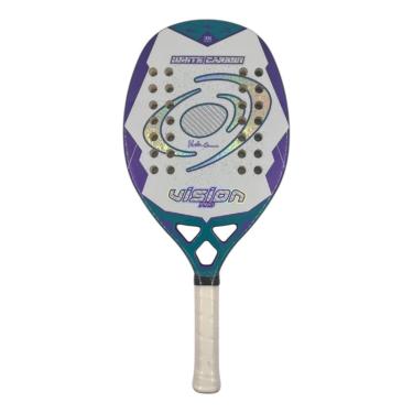 Imagem de Raquete Beach Tennis Vision White Carbon 25 Carbono 3 k-Unissex