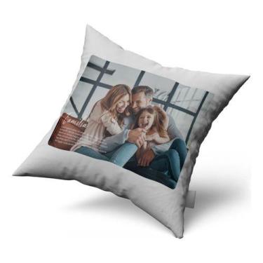 Imagem de Almofada branca frente personalizada 4040 cm - ARTEFOTOS, BRANCO