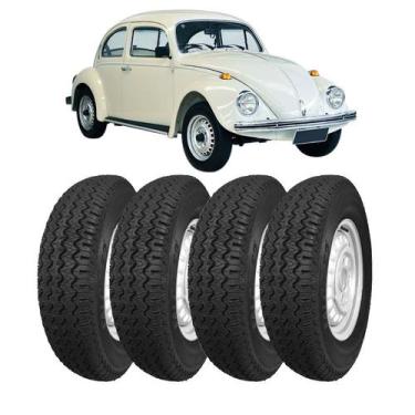Imagem de Kit 4 Pneus Fusca 5.60-15 Falco F2+4 Câmara De Ar F-15 Tr-15 - MAGGION