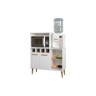 Imagem de Fruteira Nicho 02 Portas Microondas Forno Off White - São Miguel