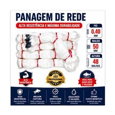 Imagem de Panagem de rede 0.40x50x48 x 100 metros alta qualidade - Lambari Pesca