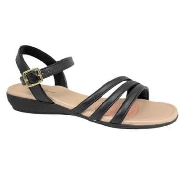 Imagem de Sandália Modare Feminina Rasteira Salto Baixo 7127.247 Cor:;Tamanho:35;Gênero:Feminino-...