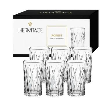 Imagem de Jogo Conjunto Com 6 Copos Altos Lhermitage Forest Long Drink 390ml Alt