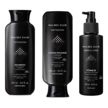 Imagem de Kit C/3un.: Malbec Club Shampoo Antiqueda - O BOTICARIO
