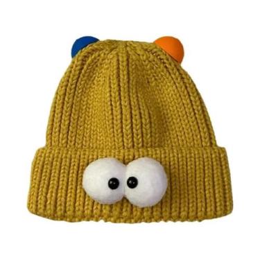 Imagem de Gorro De Inverno Feminino Quente E Confortável Com Estampa De Desenho 
