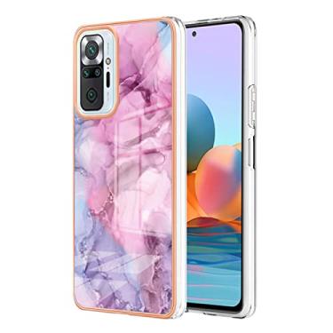 Imagem de Capas de proteção de mármore bonitas compatíveis com Xiaomi Redmi Note 10 Pro 10 Pro Max capas de silicone moldura de simplicidade proteção à prova de choque capa traseira (3, Redmi Note 10 Pro Max)