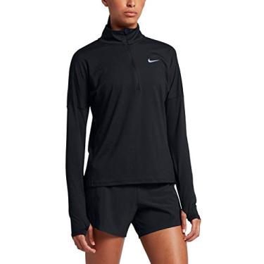 Imagem de Tênis de corrida feminino Nike Dry Element com zíper 1/2, Preto, Large