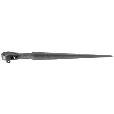 Imagem de Klein Tools Chave de catraca 3238, chave de construção Spud, chave de 1/2 polegada, forjada a partir de liga de aço, acabamento preto resistente à corrosão, 38 cm