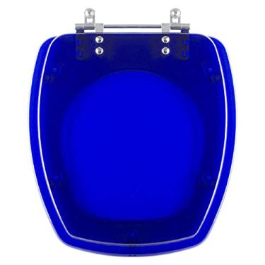 Imagem de Assento Sanitario Poliester Thema Azul Translucido para vaso Incepa