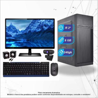 Imagem de Pc Completo Core I5, 08Gb, Ssd, Monitor, Caixa De Som