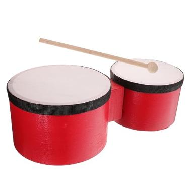Imagem de TOYANDONA 1 Conjunto bongô tambor instrumento musical tambores de mão para adultos instrumentos musicais prazer dante brinquedo de tambor instrumentos infantis pandeiro caixa bateria filho