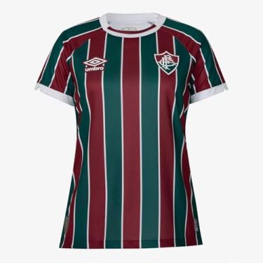 Imagem de Camisa Umbro Fluminense I 2023 Feminina Tricolor