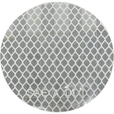 Imagem de Refletor de prisma adesivo refletor redondo DOT-SAE de alta visibilidade âmbar / vermelho de 7,6 cm | forte adesivo/à prova de intempéries | Trailer Camper RV Flatbed Fender Property Boat Marine (branco, Qtd. 24)..