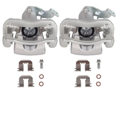 Imagem de PAROD Pinça de freio a disco 19B6455 19B6454 com suporte para Hyundai Elantra Sedan 2011-2016, Hyundai Elantra Sedan 2013-2014, traseira esquerda + direita