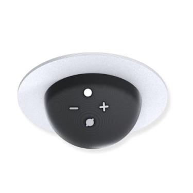 Imagem de Suporte de Embutir no Teto para Alexa Echo Dot 4 e 5 – Design Minimalista – Branco