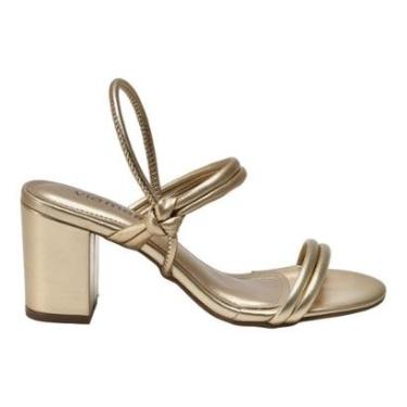 Imagem de Sandália Feminina Via Marte Gold Dourada - 1150-Feminino