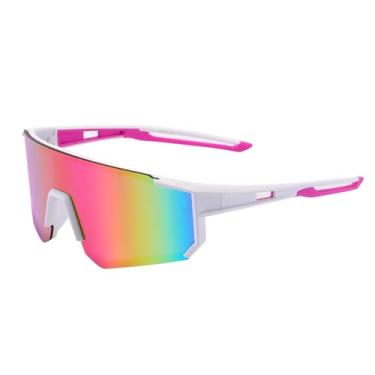 Imagem de PITFEROCE Óculos de sol polarizados para crianças, meninos, meninas, adolescentes, jovens, beisebol, ciclismo, corrida, softball, armação leve, óculos de proteção UV400, V2: Lente amarela - armação