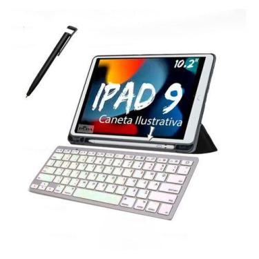 Imagem de Capa Smart Para iPad 9 ª Geração 10,2 Espaço Caneta +teclado - Skin Za