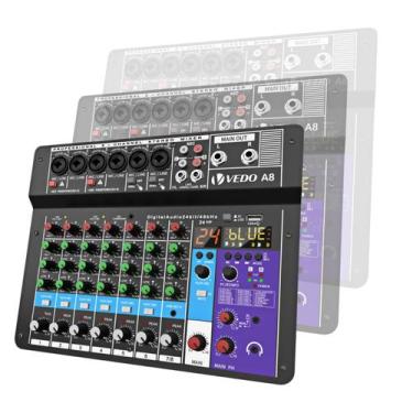 Imagem de Mesa De Som A8 Áudio Usb Smart Conjunto Interface Externa - BLUTU