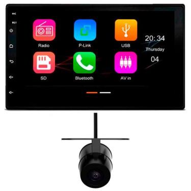 Imagem de Central Multimídia 7" Polegadas Car Play/Android Auto - JR8 + Câmera d