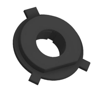 Imagem de Adaptador Soquete Lâmpada H4 Led Conversão Carro Moto Modulo - 3D