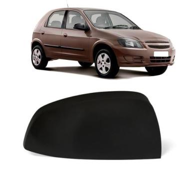 Imagem de Capa Retrovisor GM Celta 2011 12 13 14 15 Lado Direito Preta - Blawer