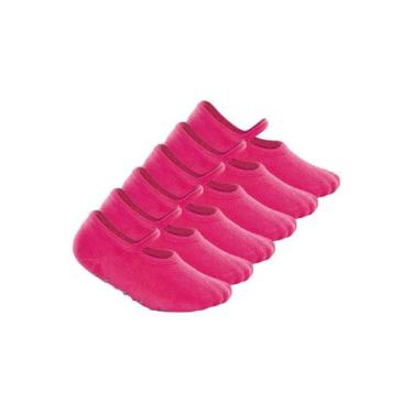 Imagem de Kit 6 Pares de Sapatilhas Bebê Antiderrapante Lupo 2027-004, Rosa