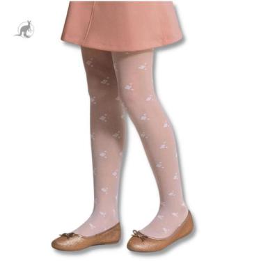 Imagem de Meia Calça Infantil Feminina Fio 20 de Festa Selene 9590, Branco, M, F