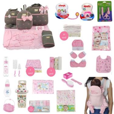 Imagem de Kit Bolsa de Maternidade 5 Peças + Saída maternidade + Enxoval Master 