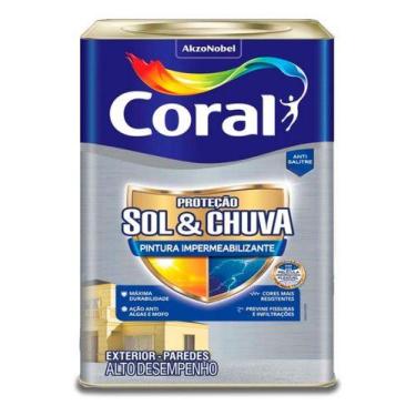 Imagem de Tinta Impermeabilizante Sol E Chuva Imensidão Cinza 16l - CORAL