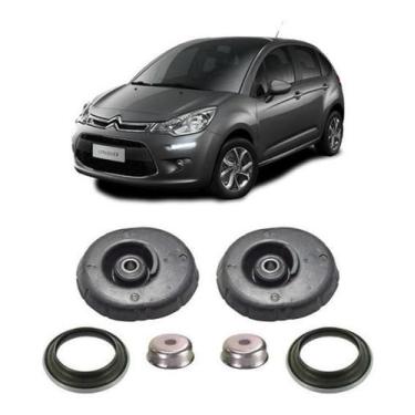 Imagem de Coxim + Rolamento Dianteiro Citroen C3 2013 2014 2015 - Qualykits