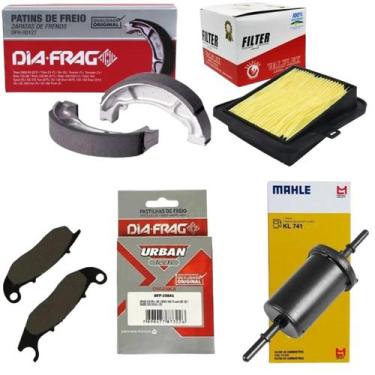 Imagem de Filtro Ar E Combustivel, Lona, Pastilha Fan 160 2016 Á 2017 - VALFLEX/