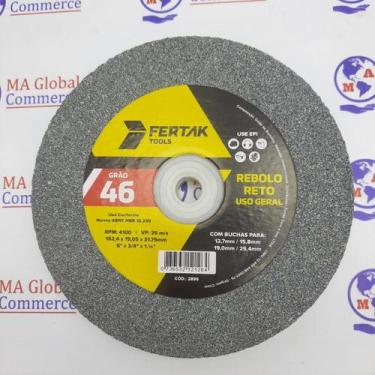 Imagem de Rebolo Reto Para Esmeril 6" X 3/4" X 1 1/4" - Fertak,  Grão 46 FERTAK 