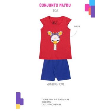Imagem de Kit 5 unidades Conunjo Maydu Infantil Feminina, Vermelho, 05