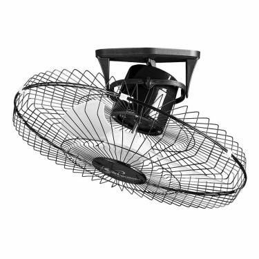 Imagem de Ventilador Teto Oscilante 360 Graus Bivolt 170W 60cm Preto Ventidelta