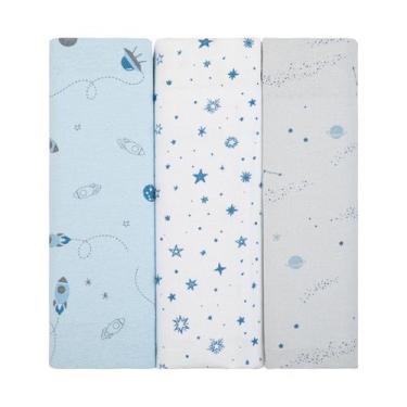 Imagem de Manta Cueiro Flanelado Composê Estampado 80x80cm C/3 Un - Papi, Espaço