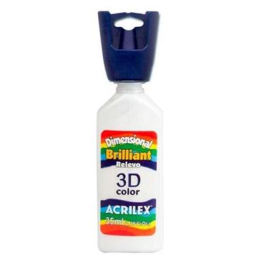 Imagem de Tinta Dimensional Brilhante 35ml - 519 Branco Acrilex