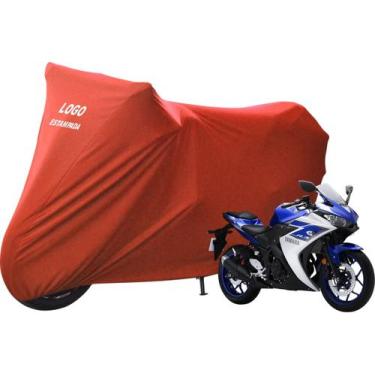 Imagem de Capa Para Moto Yamaha R1 Yzf R3 R6  De Tecido Helanca - Mz, Vermelho