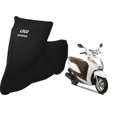 Imagem de Capa Para Cobrir Moto Honda Lead De Tecido Helanca Lycra - Mz, Preta