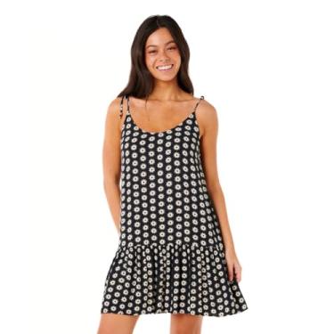 Imagem de Rip Curl Mini vestido de sol feminino – elegante, confortável e casual versátil na moda de verão, Preto, PP