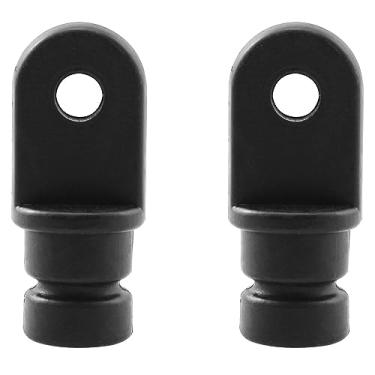 Imagem de DGHAOP Bimini Top Fitting 2PCS 5/20.3 cm OD Bimini Top Lightweight Black Nylon Round Inside Eye End para fuzileiros navais barcos iates navios, extremidade interna de 1,5 cm