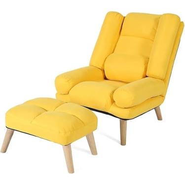 Imagem de Cadeira reclinável, cadeira de braço ajustável, cadeiras de destaque para sala de estar, poltrona Susan preguiçosa cadeira de escritório ergonômica dormitório quarto idoso sofá cadeira com descanso