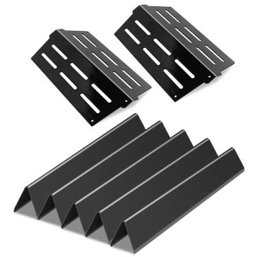 Imagem de Plowo 7620 7622 Barras aromatizadoras de aço de porcelana e peças de reposição para churrasqueira Weber Genesis 300 Series E310 E320 E330 S310 S320 S320 S330 E-310 E-320 S-310 S-320 E/S-330 EP/CEP-330 10