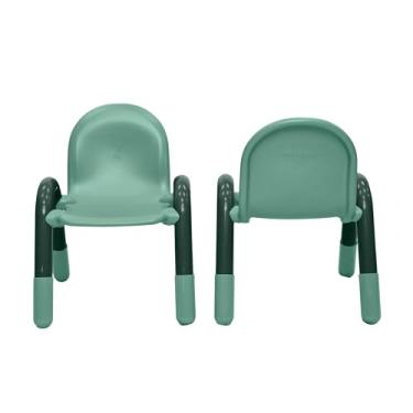 Imagem de Cadeira infantil infantil de 28 cm, verde-petróleo, pacote com 2, solução de assento ergonômica empilhável para salas de aula e escolas domésticas
