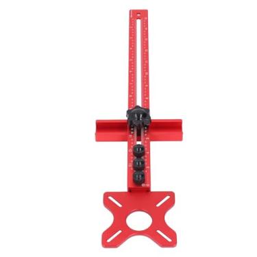 Imagem de Suporte de Ranhura para Fresamento de Roteador, Gabarito de Corte Circular de Roteador de Liga de Alumínio, Gabarito de Hardware de Gabinete Multifuncional Com Base Modular para