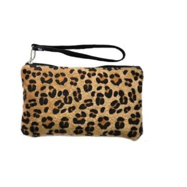 Imagem de Bolsinha De Mão Animal Print Onça Rosa Maria - Oncinha - ABC BAGS